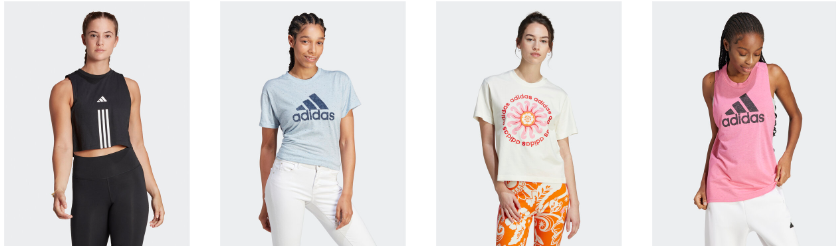T-shirts et débardeurs pour femmes Adidas T-shirts et débardeurs pour femmes Adidas