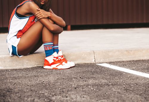 Baskets femme en cuir véritable 6